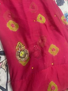 Pink &amp; Gold Sari