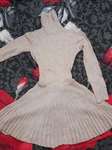 Elegant Knit Skater Dress