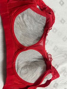 Red Lace Bra