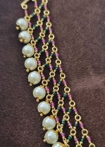 Multi Beads Pearls Necklace Set