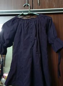 Chic Purple Off-Shoulder Top