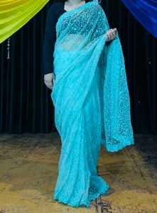 One Time Use Beautiful Net Saare