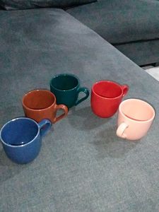Set Of 5 Cute Small Cups
