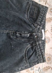 Acid Wash Grey Cargo Jeans