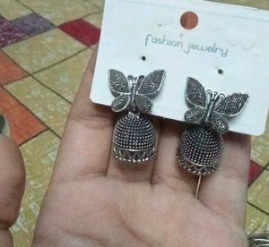 Butterfly Jhumka Earrings