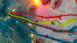 Colorful Braided Hair Accessory (Garba)