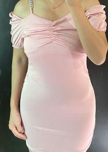 Pink Bodycon Mini Dress