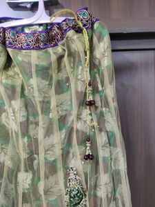 Ethnic gharga with duppata and blouse piece