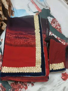 Women Saree With Readymade Blouse