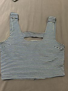 Curated Stripped BlueWhite Top