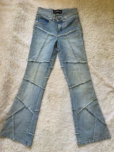 Y2K Patchwork Flare Jeans