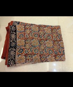 Mul Cotton Kalamkari Saree