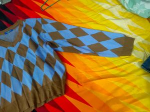 Argyle Pattern Sweater not used