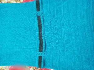 Stylish Blue woolen Knitted long Top
