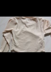 Beige Crop Top