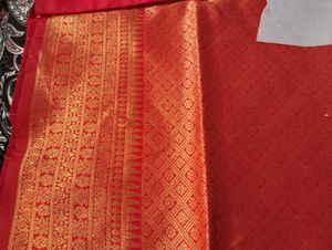 Designer Red Saree