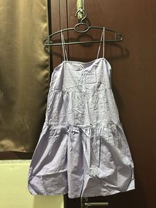 Lilac Babydoll Mini Dress
