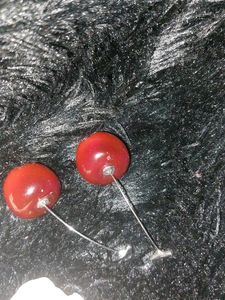 Rose &amp; Cherry Statement Earrings Combo