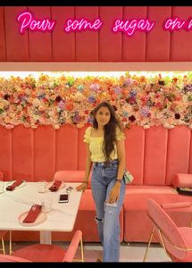 Yellow Smocked Crop Top