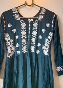 Blue Long Kurta For Women