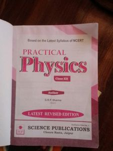 Physics Practical Book Class 12th
