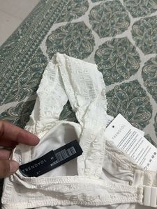 Trendyol White Bralette Top, Bust- 38/36