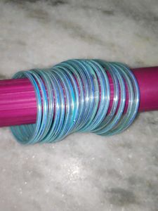 Blue Glass Bangles