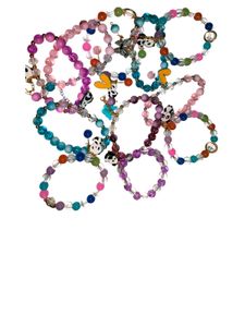 Beaded Charm Premium Bracelets Any 6