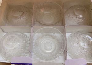 Set of 6 Glass Dessert Bowls