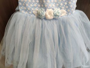 Blue Net Frock