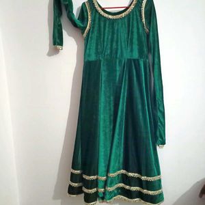 velvet gown with pant