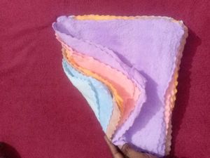 Soft Puffy Multicolored Handkerchiefs,6 In Colour
