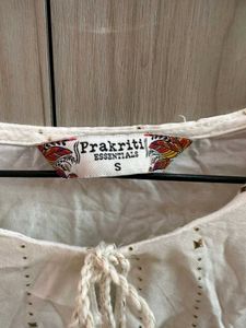 White Embellished Top