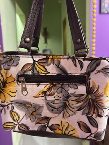 Floral Print Bow Detail Tote Bag