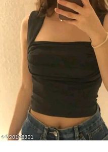 Chic Black Crop Top