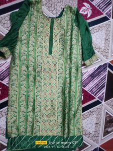 Elegant Green Embroidered Kurta