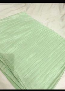 Mint Green Crinkle Fabric