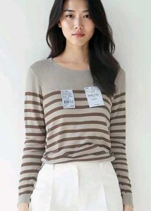 Striped Knit Top