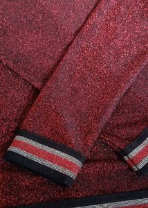 Sparkly Red Long Sleeve Top