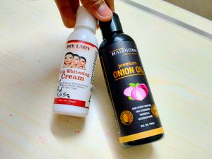 Offer 🥳 Onion Hair Oil And Skin Whitening Cream