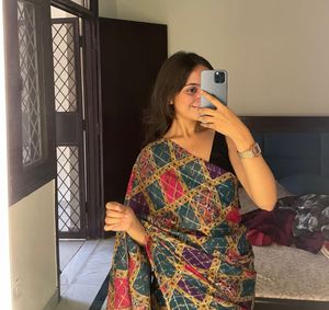 Vintage Patterned Saree