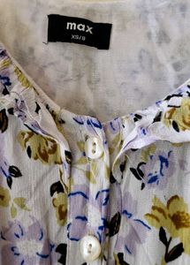 Floral White Dress