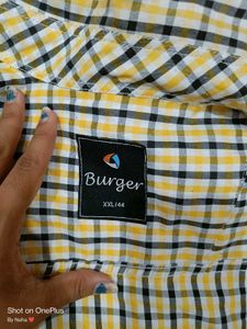 Checked Yellow Casual Like New Shirt
