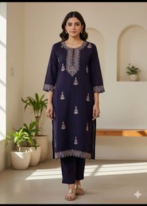 Branded Kajri Elegant Embroidered Kurti newwdt tag