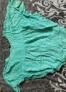 Embroidered Green Tunic Top