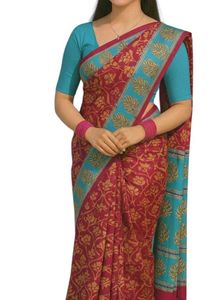 Elegant Striped Saree