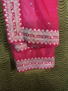 Pink Embroidered Dupatta