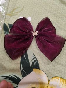 Combo - 9 Organza Bow Clips