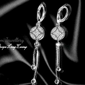 Silver Long Earrings