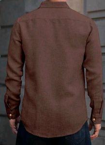 Brown Textured Casual Shirt